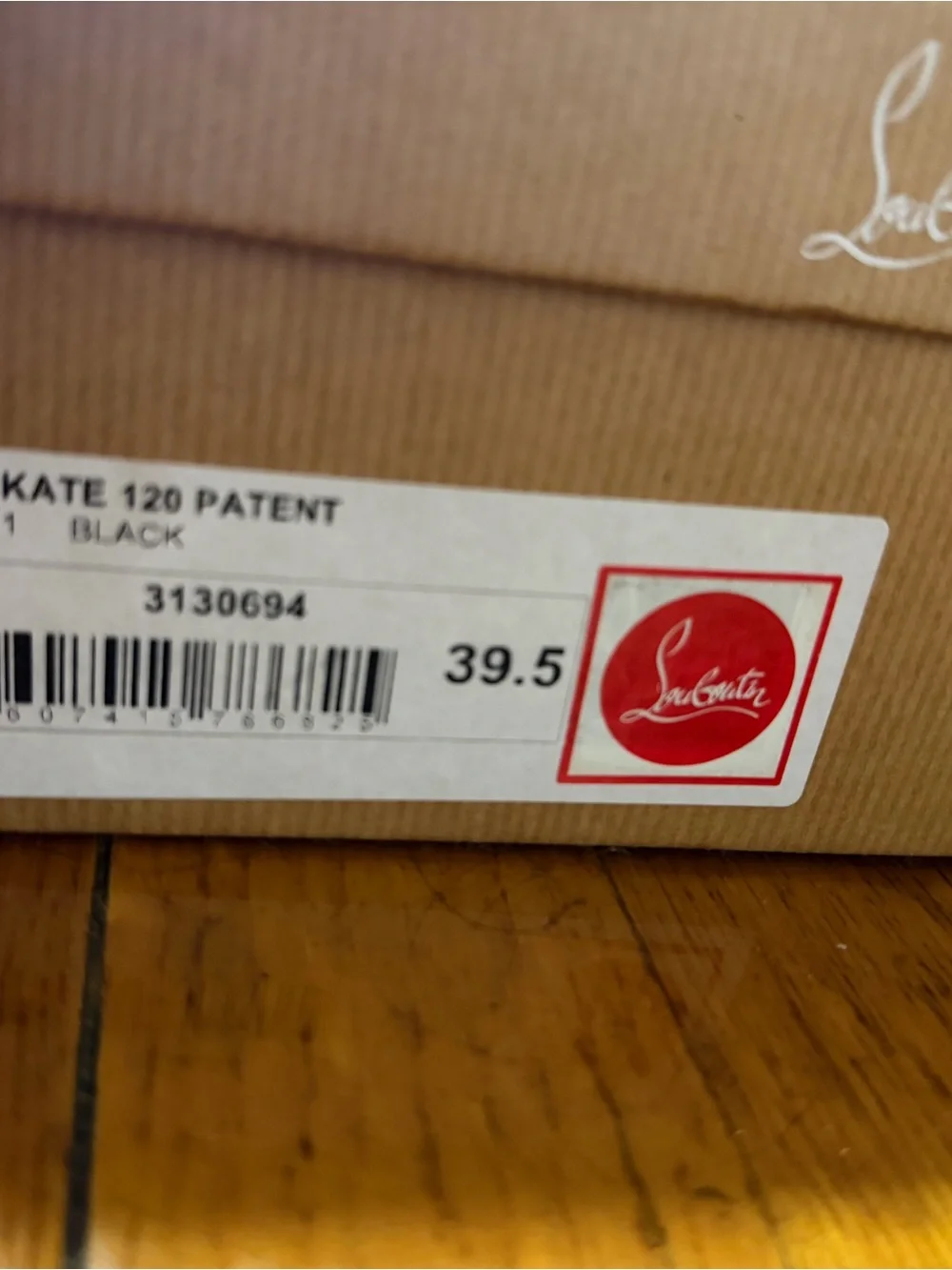 Christian Louboutin Black Patent Leather Red Sole Stiletto Pump - Picture 5 of 5